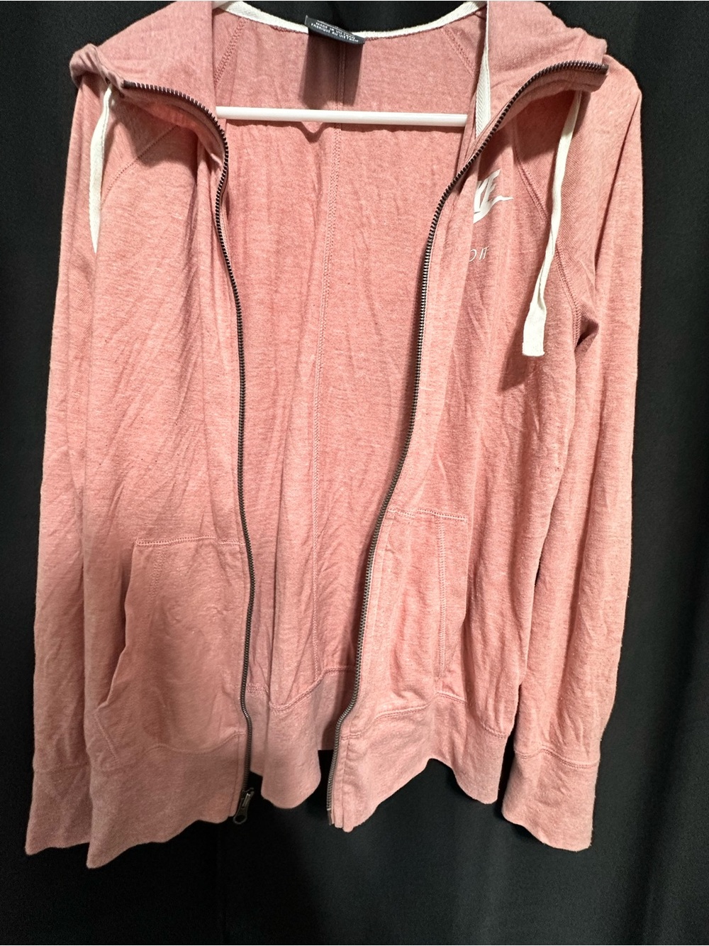 Nike Sportswear Gym Vintage Full-Zip Hoodie Pink Medium - Picture 4 of 9